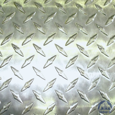 Рифлёный алюминиевый лист "Чечевица" 1,5х1500х3000 мм АМГ2НР купить  в Нижневартовске